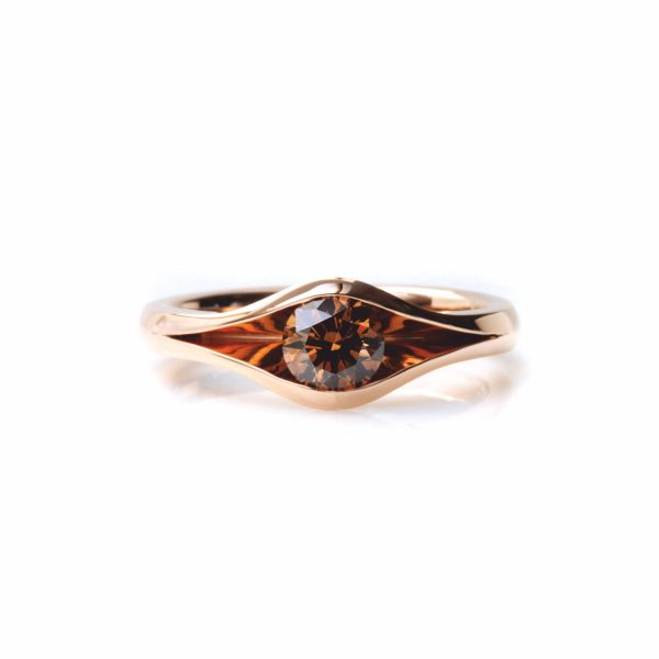 Juliering Diamant braun