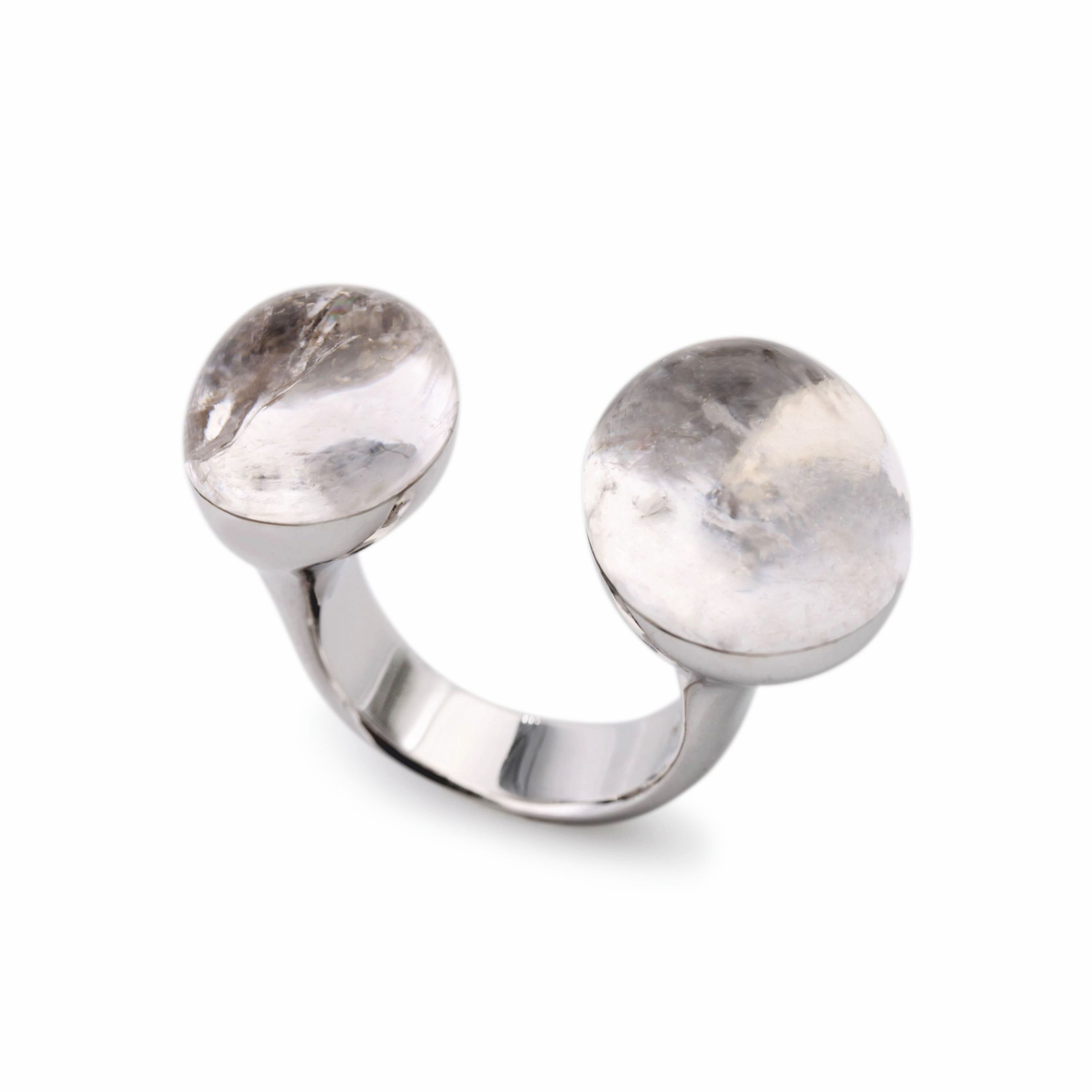 Doppelcabochon Ring Beryll