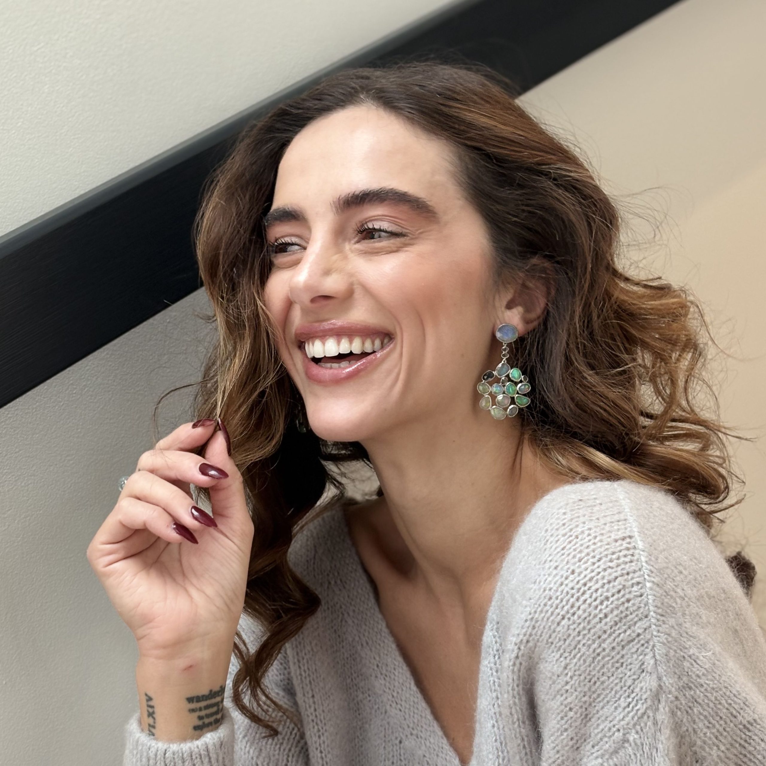 Opal Wolken Ohrringe