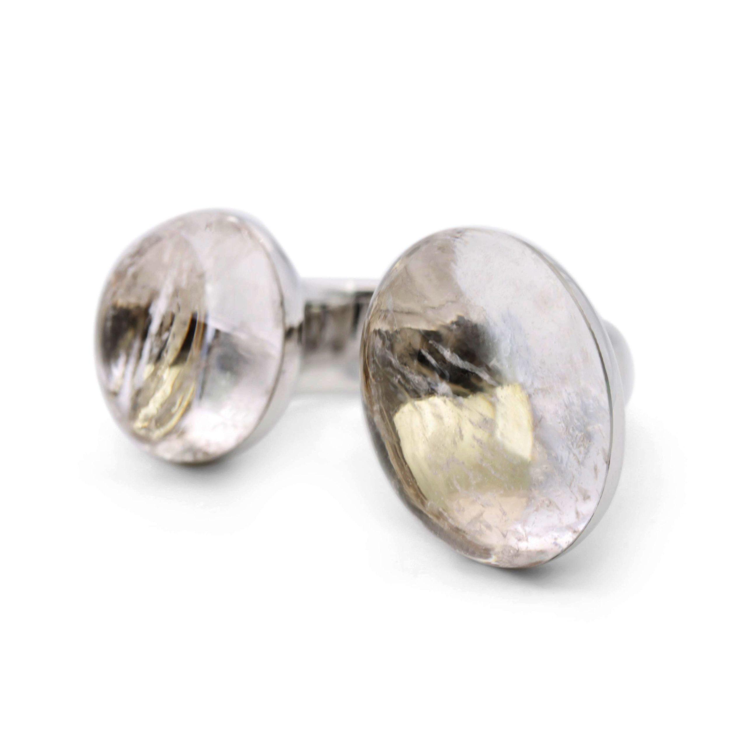 Doppelcabochon Ring Beryll