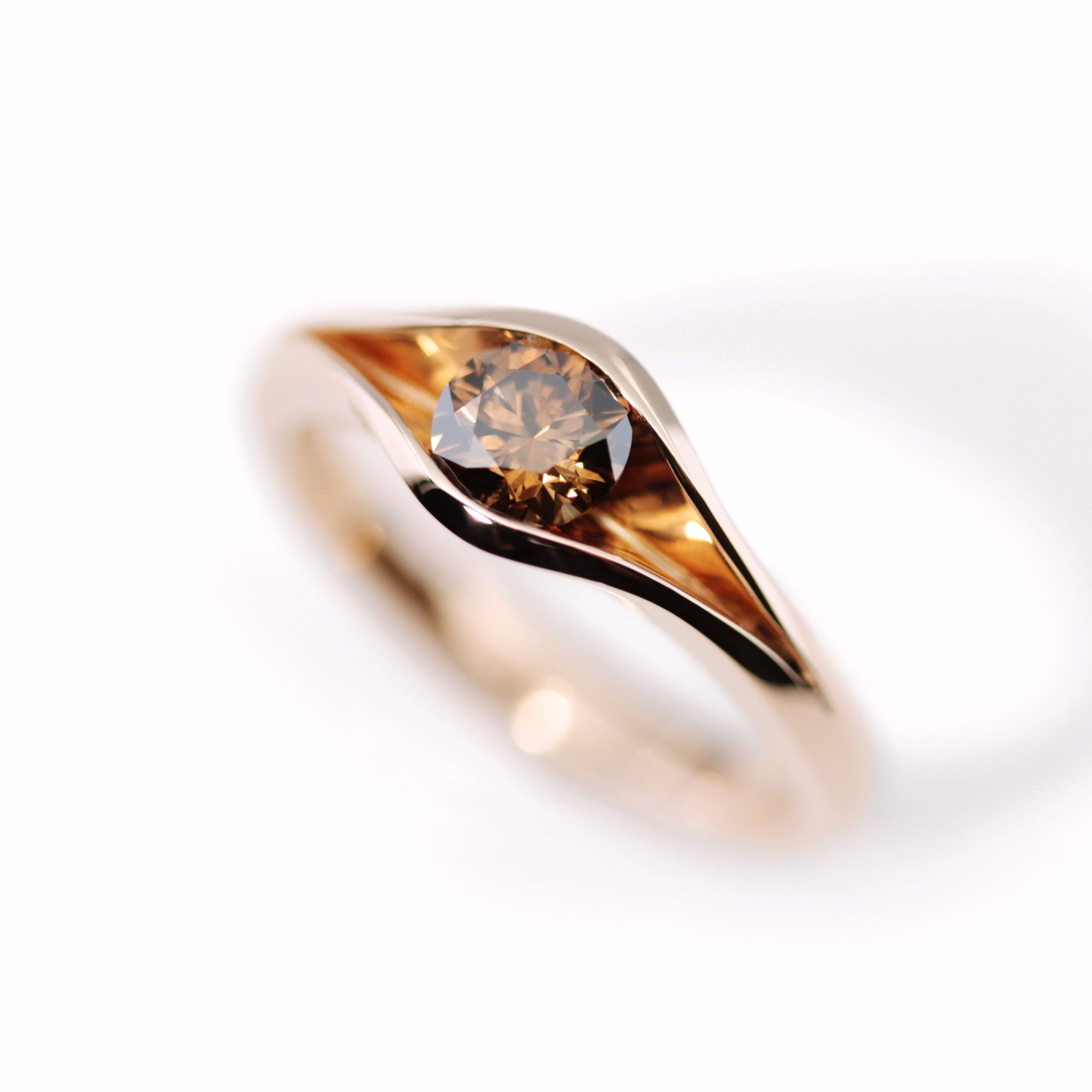 Juliering Diamant braun