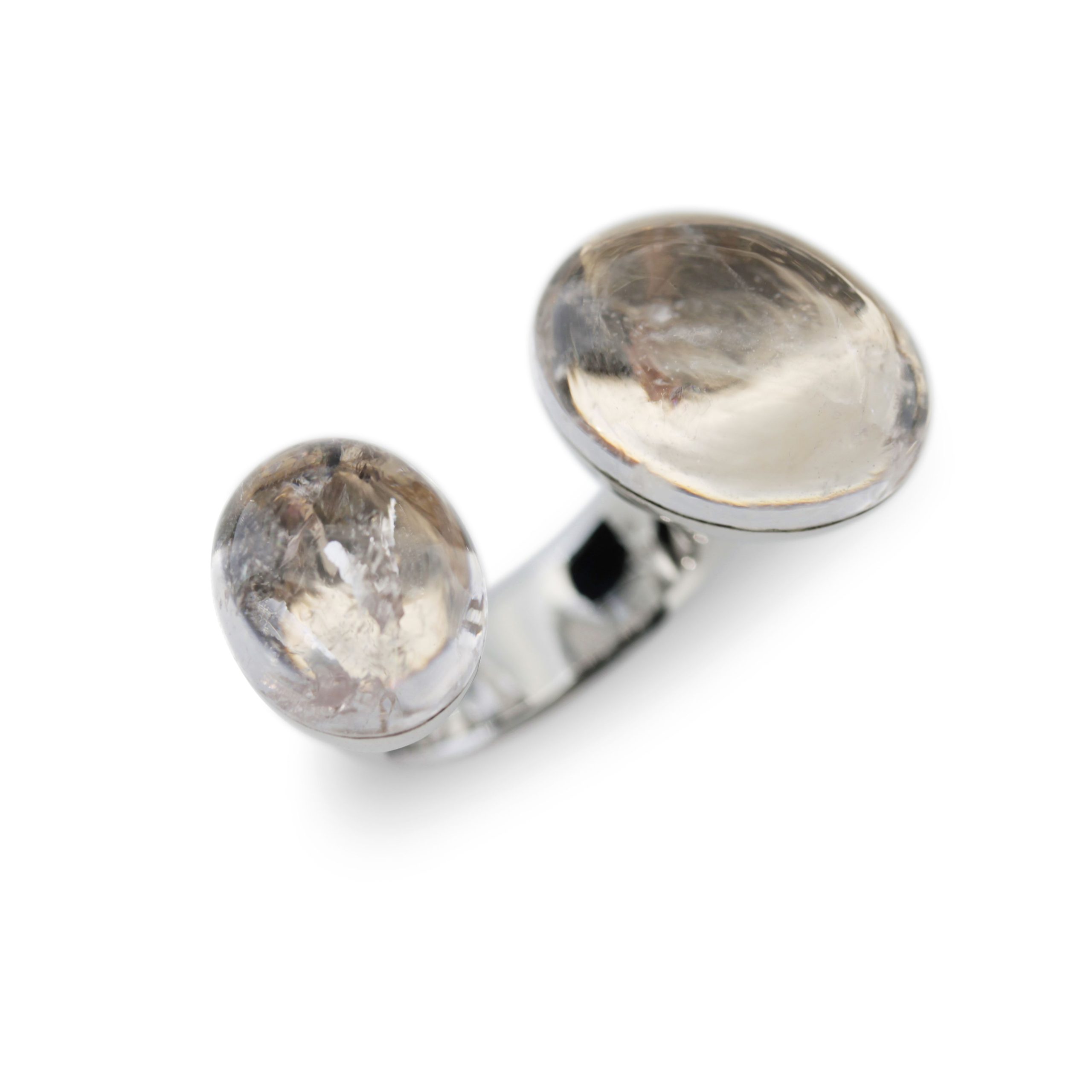 Doppelcabochon Ring Beryll