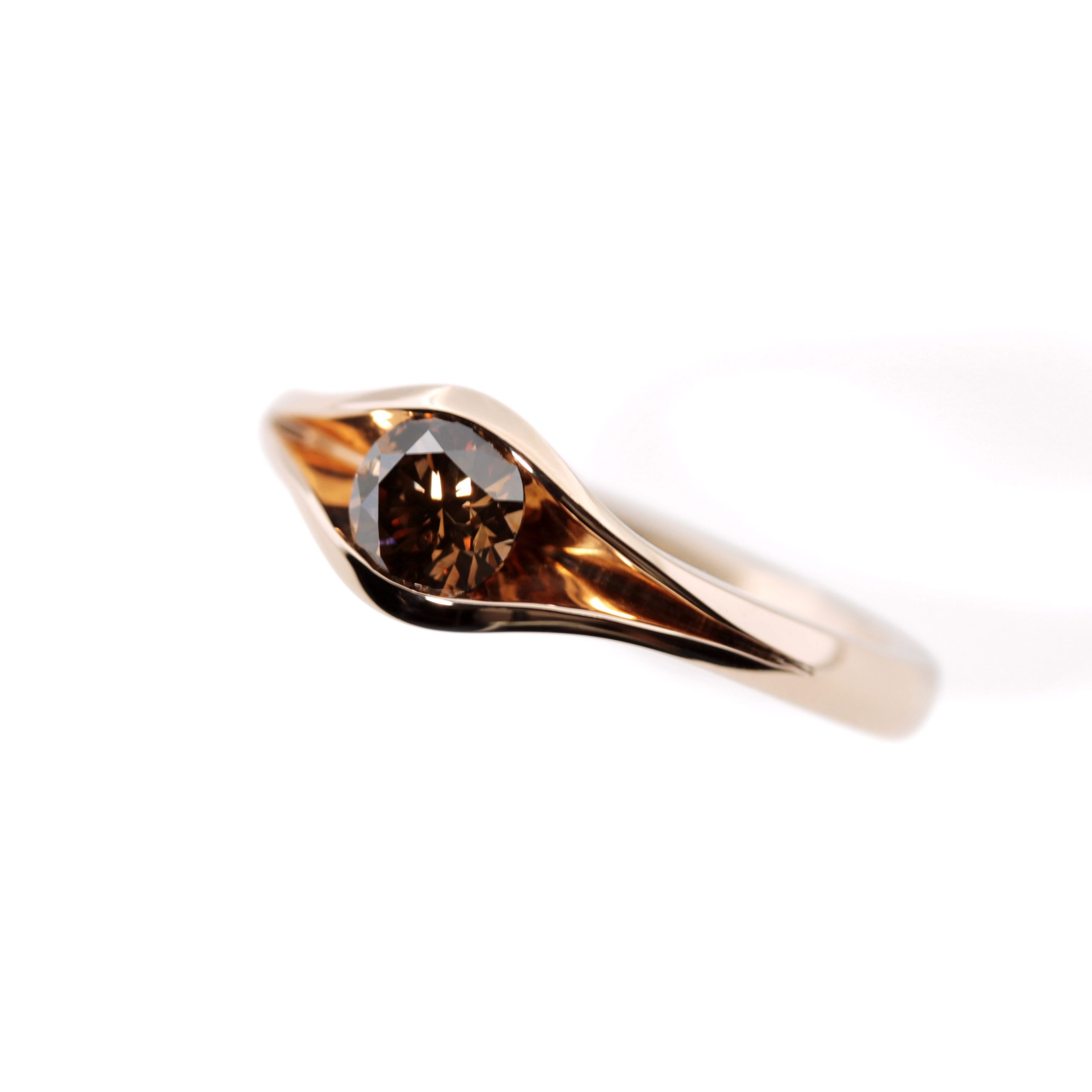 Juliering Diamant braun