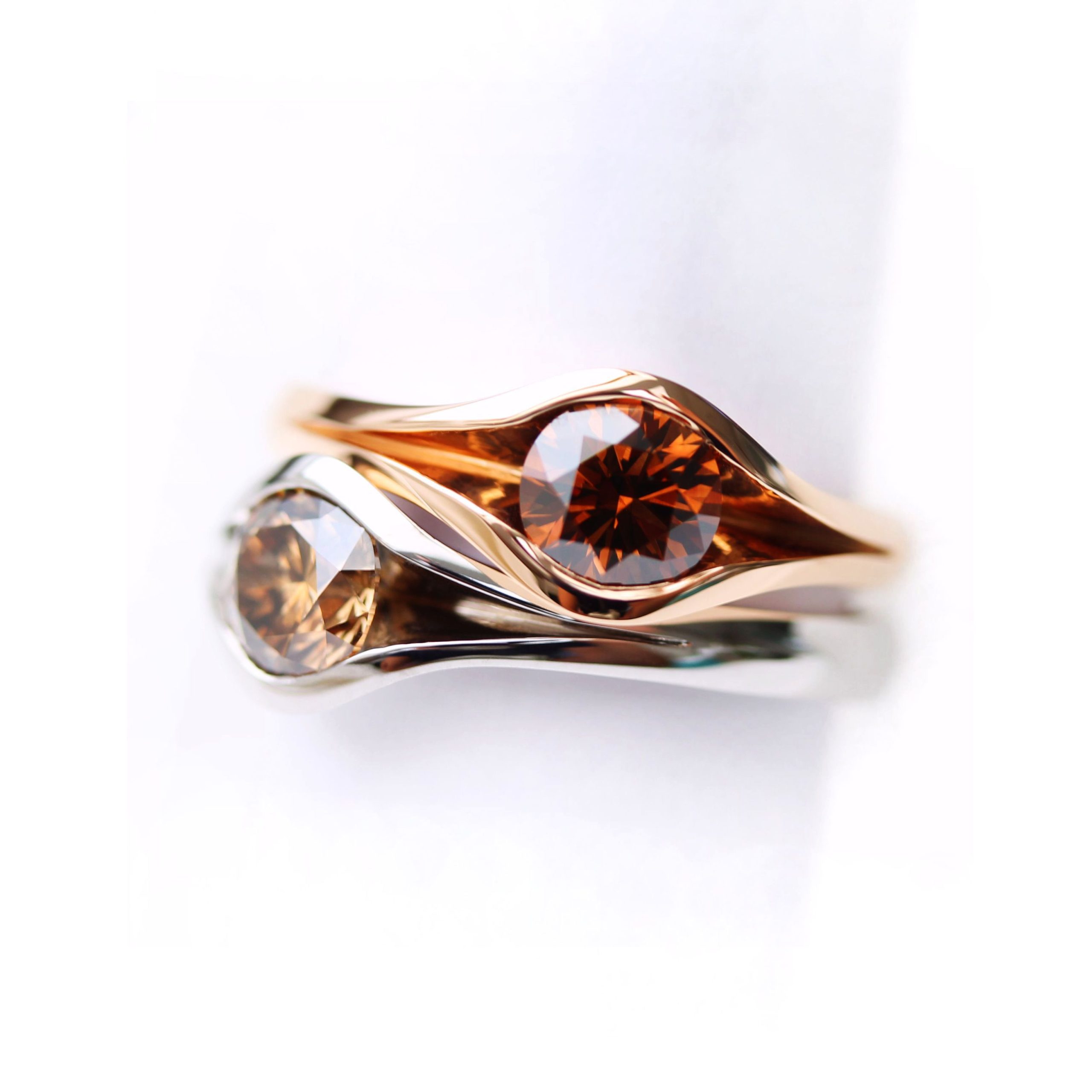 Juliering Diamant braun
