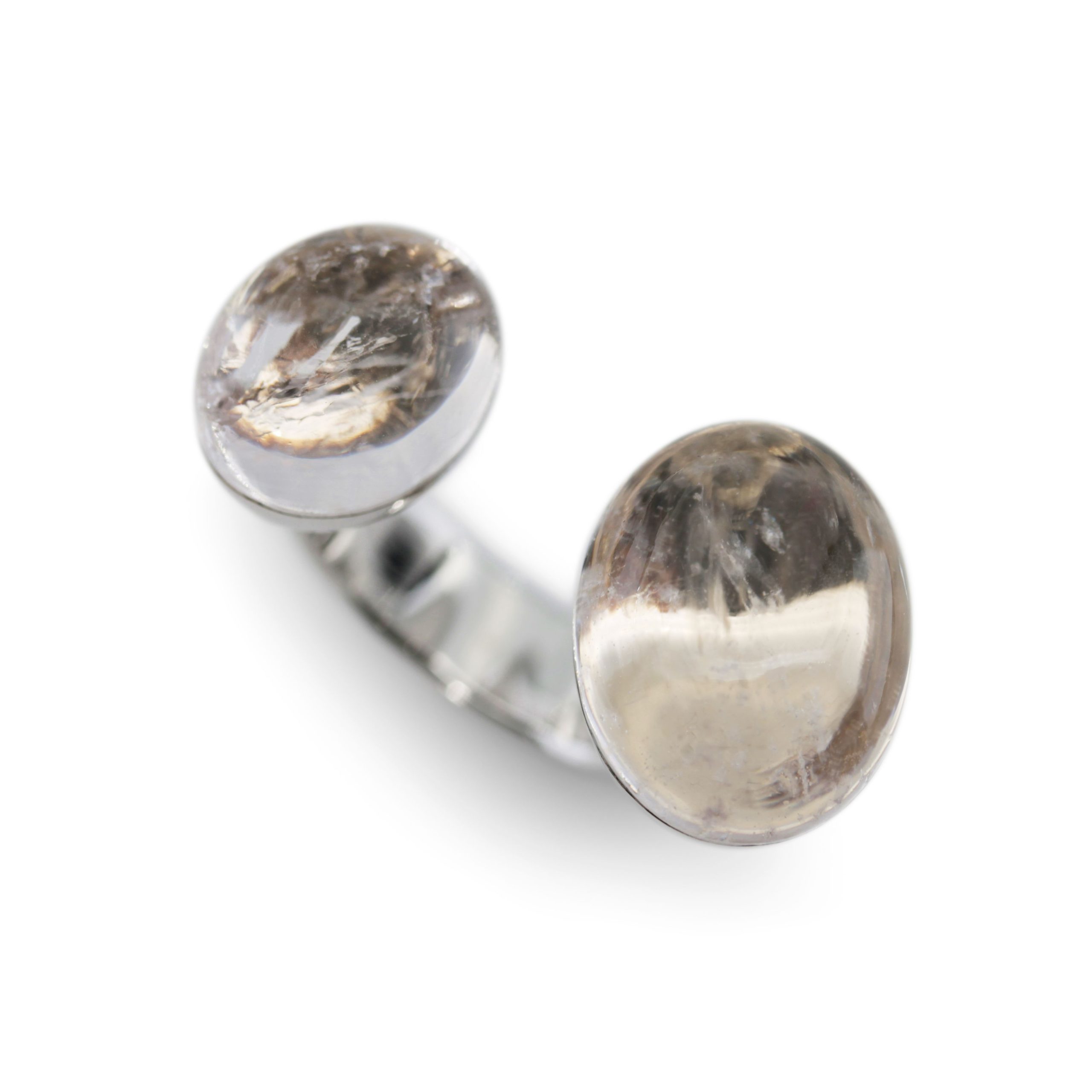 Doppelcabochon Ring Beryll