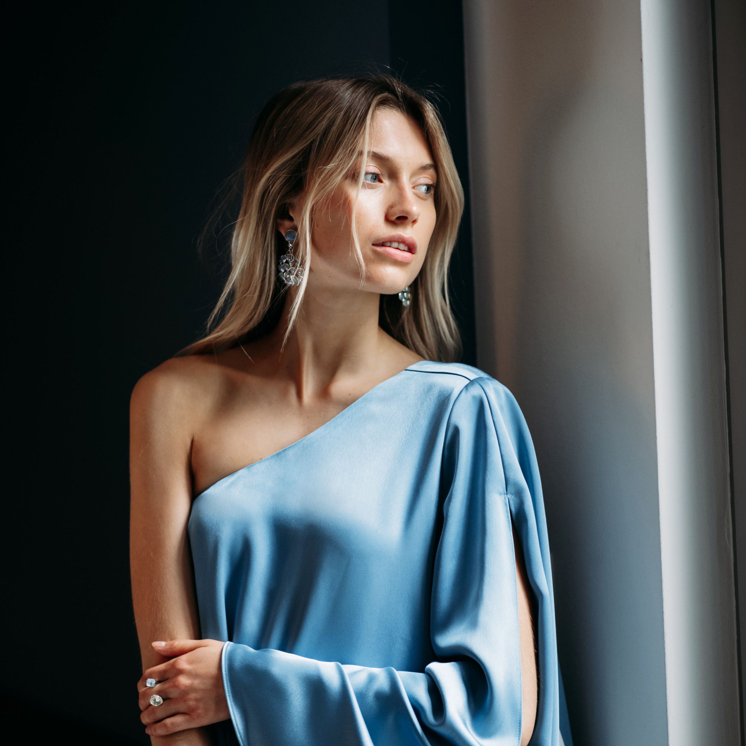 Opal Wolken Ohrringe