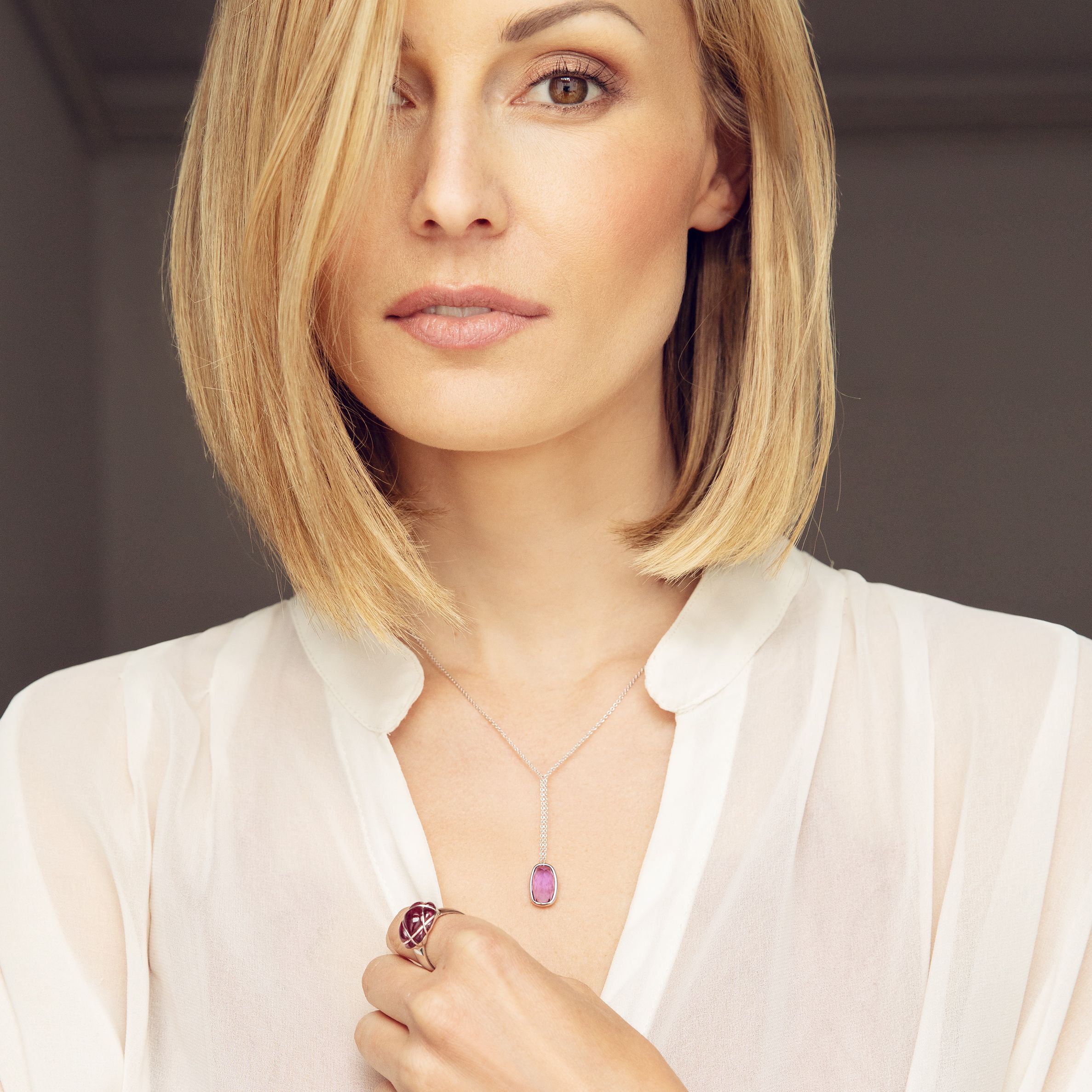 Himbeer-Rubellit-Ring „Bound“