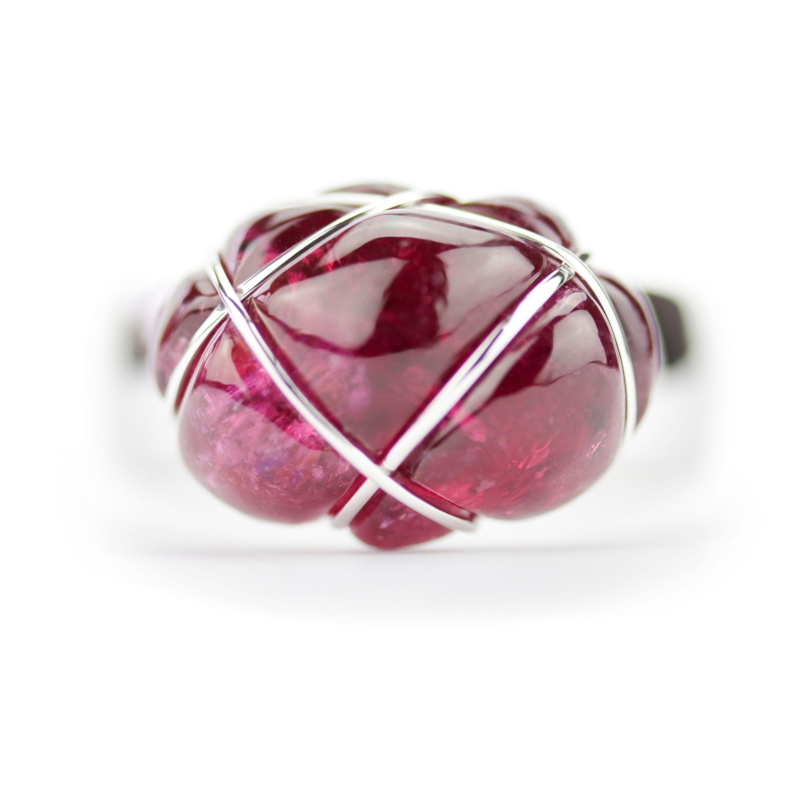 Himbeer-Rubellit-Ring „Bound“