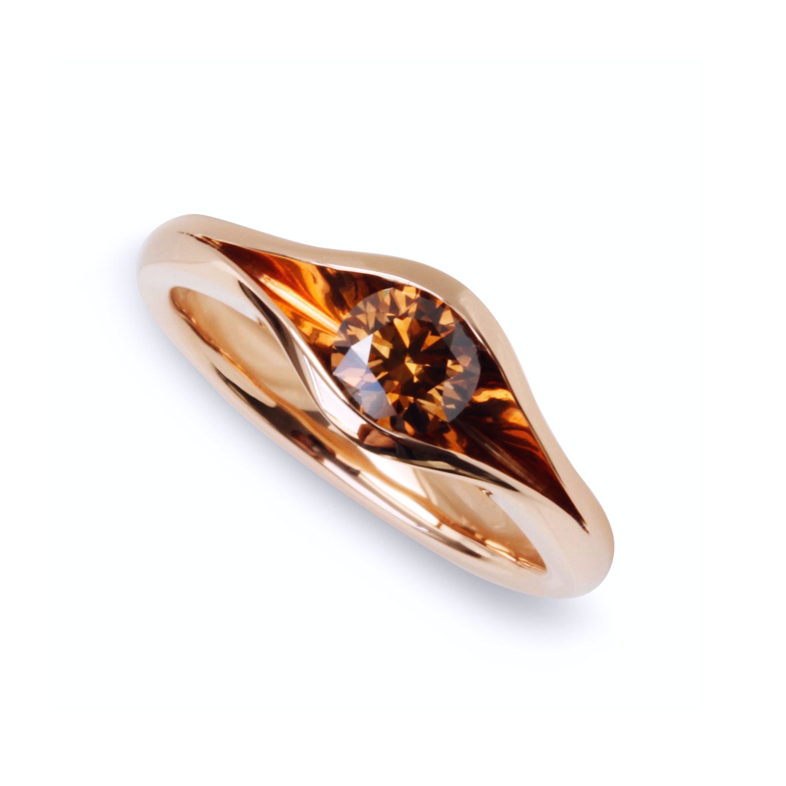 Juliering Diamant braun