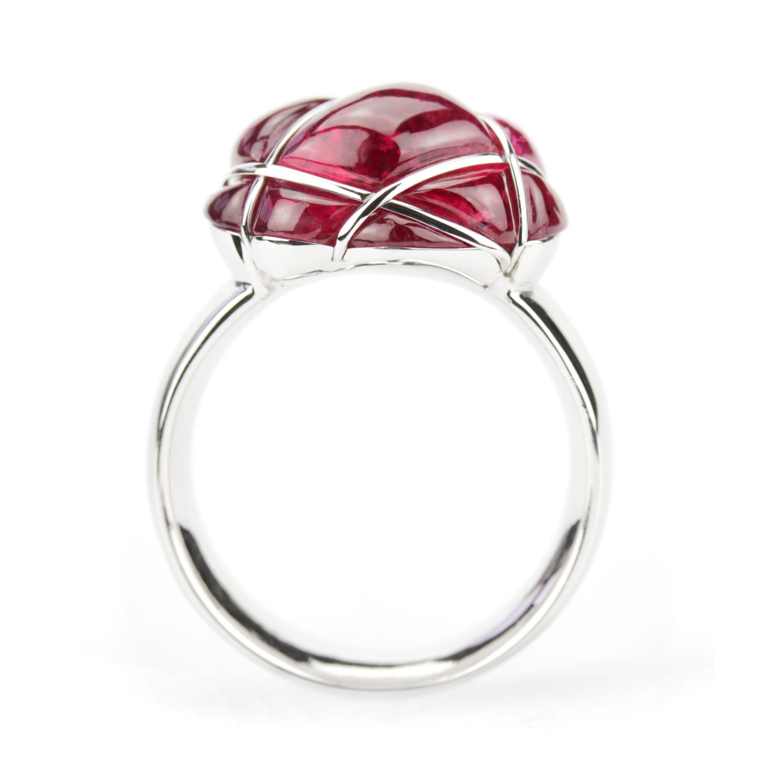 Himbeer-Rubellit-Ring „Bound“