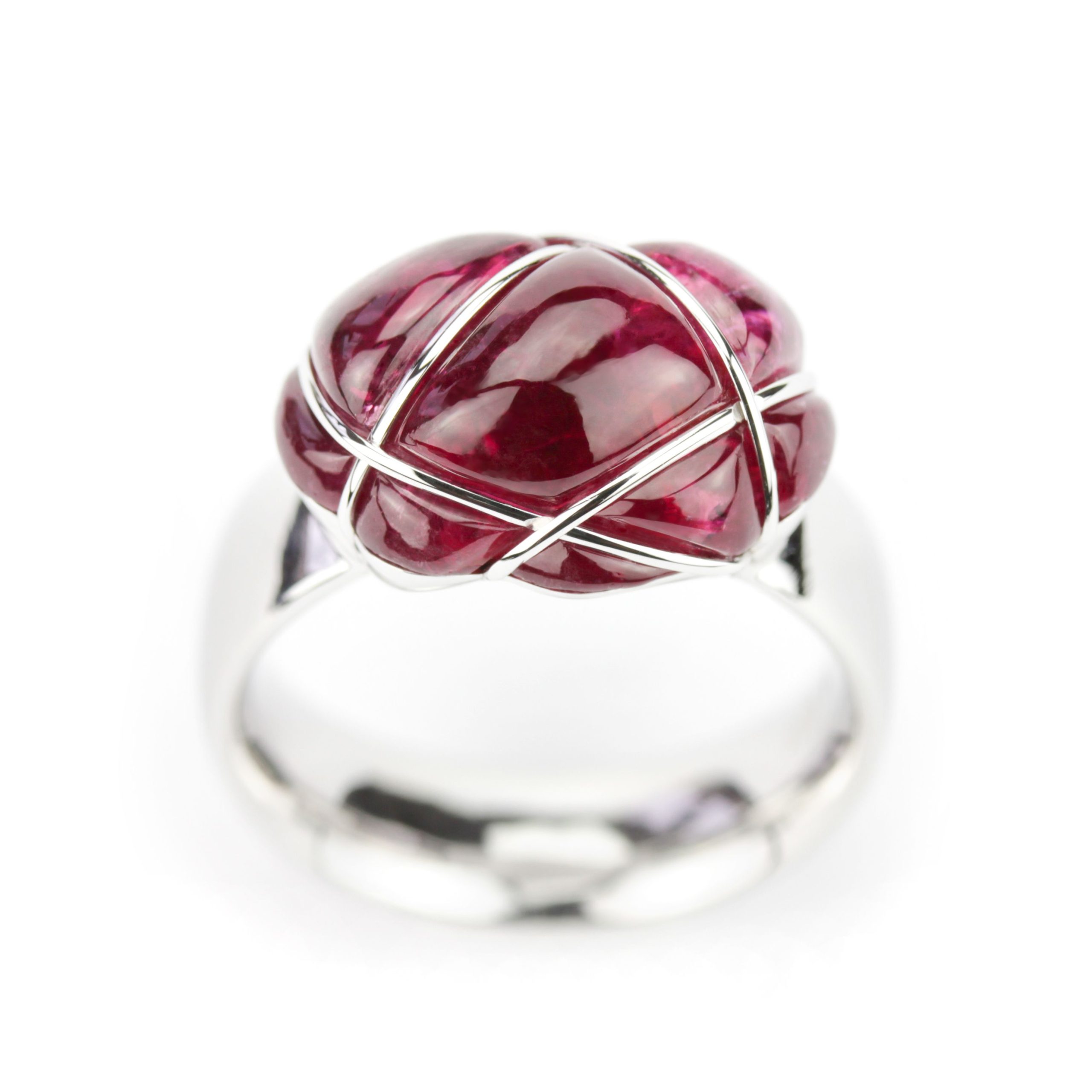 Himbeer-Rubellit-Ring „Bound“