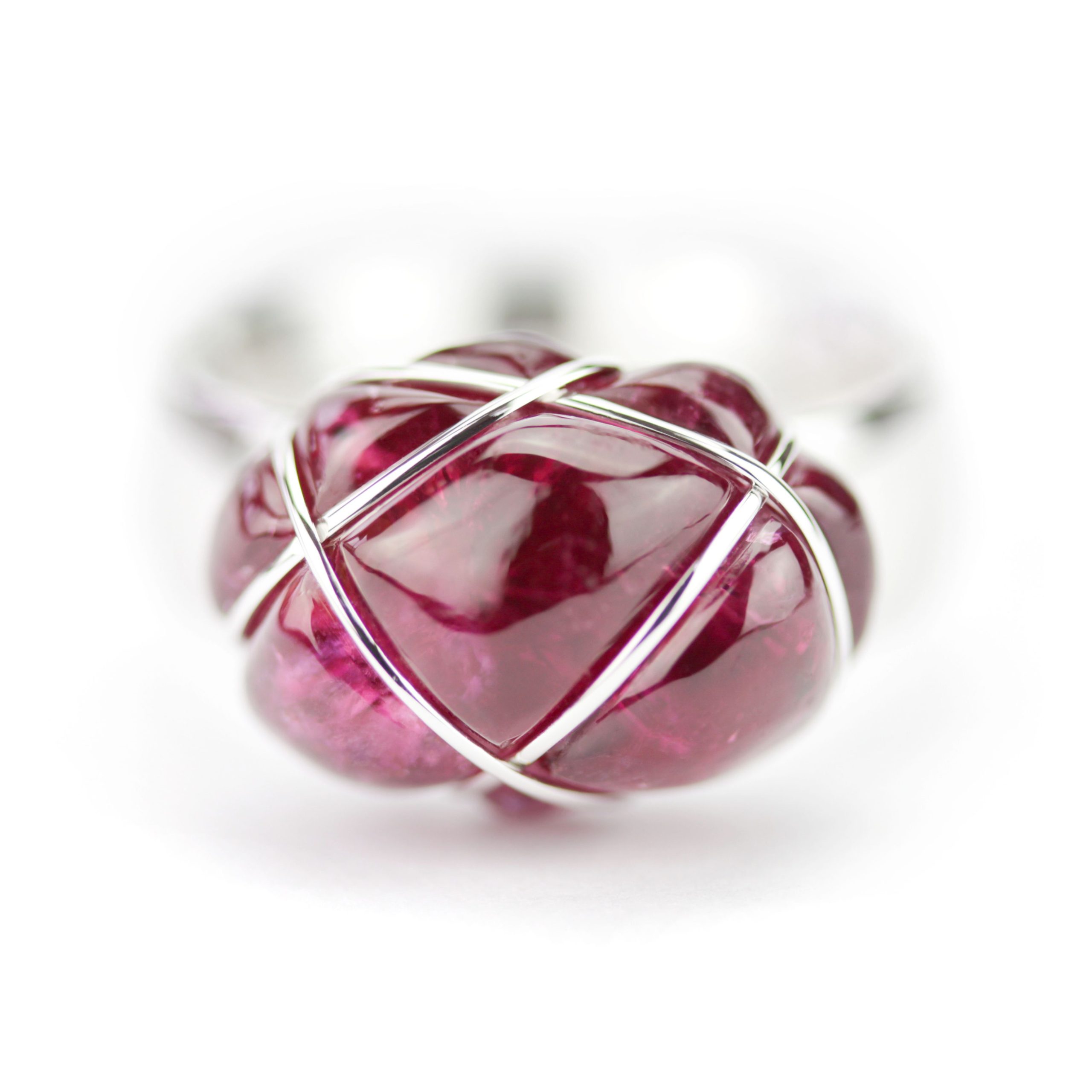 Himbeer-Rubellit-Ring „Bound“