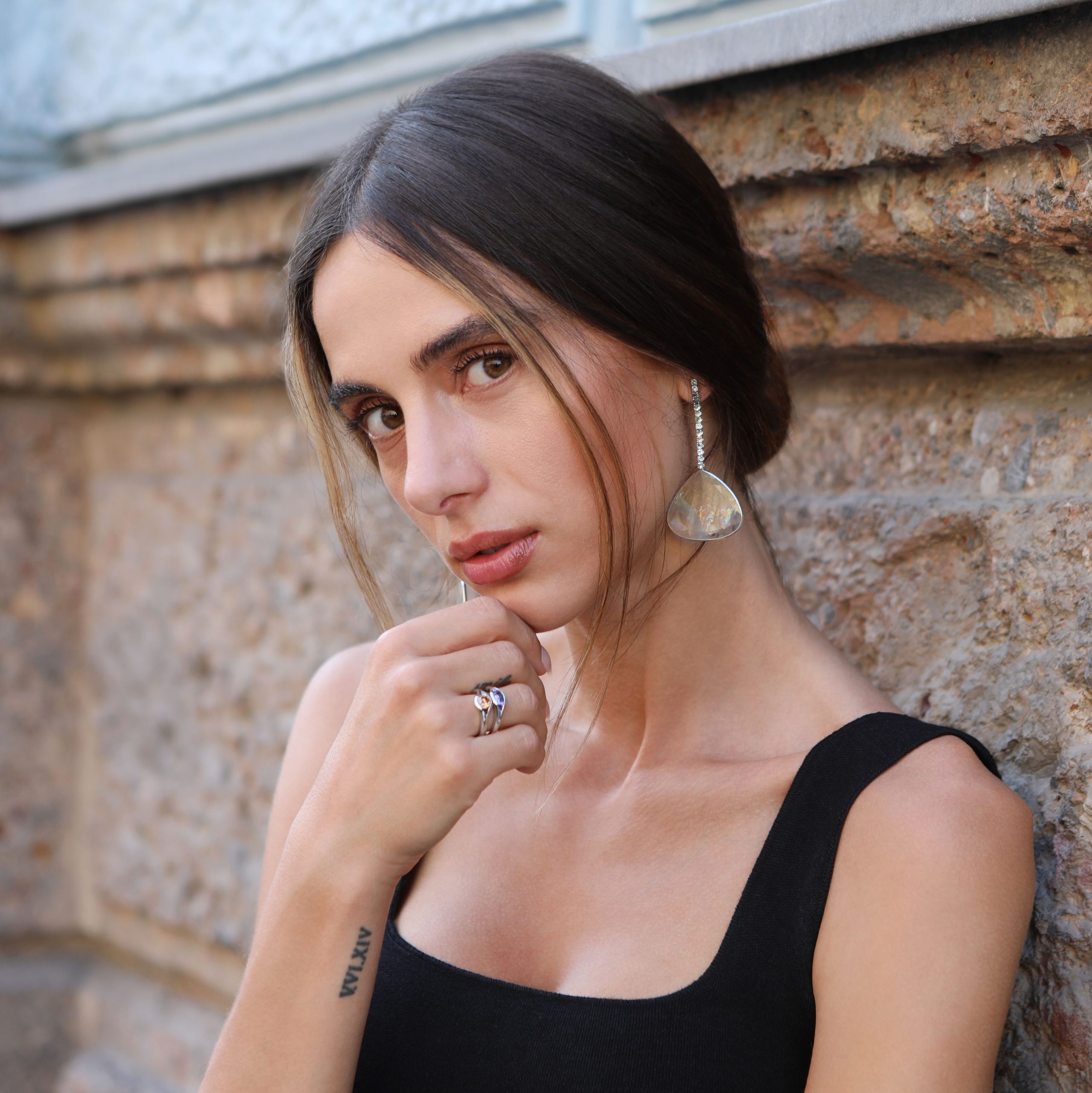 Juliering Diamant braun 2