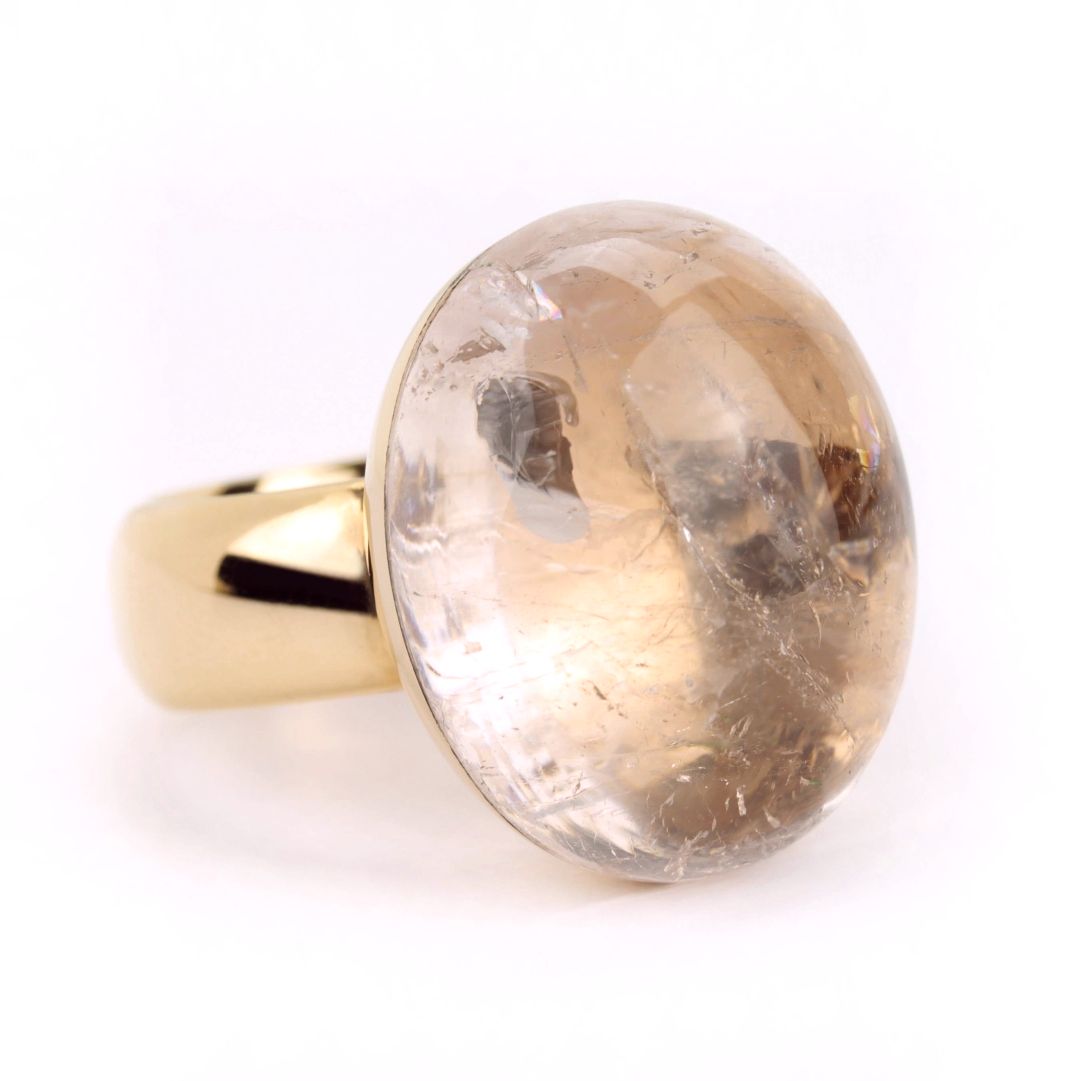 Morganit Cabochonring groß