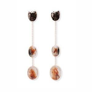 Hammered Beryl Earrings