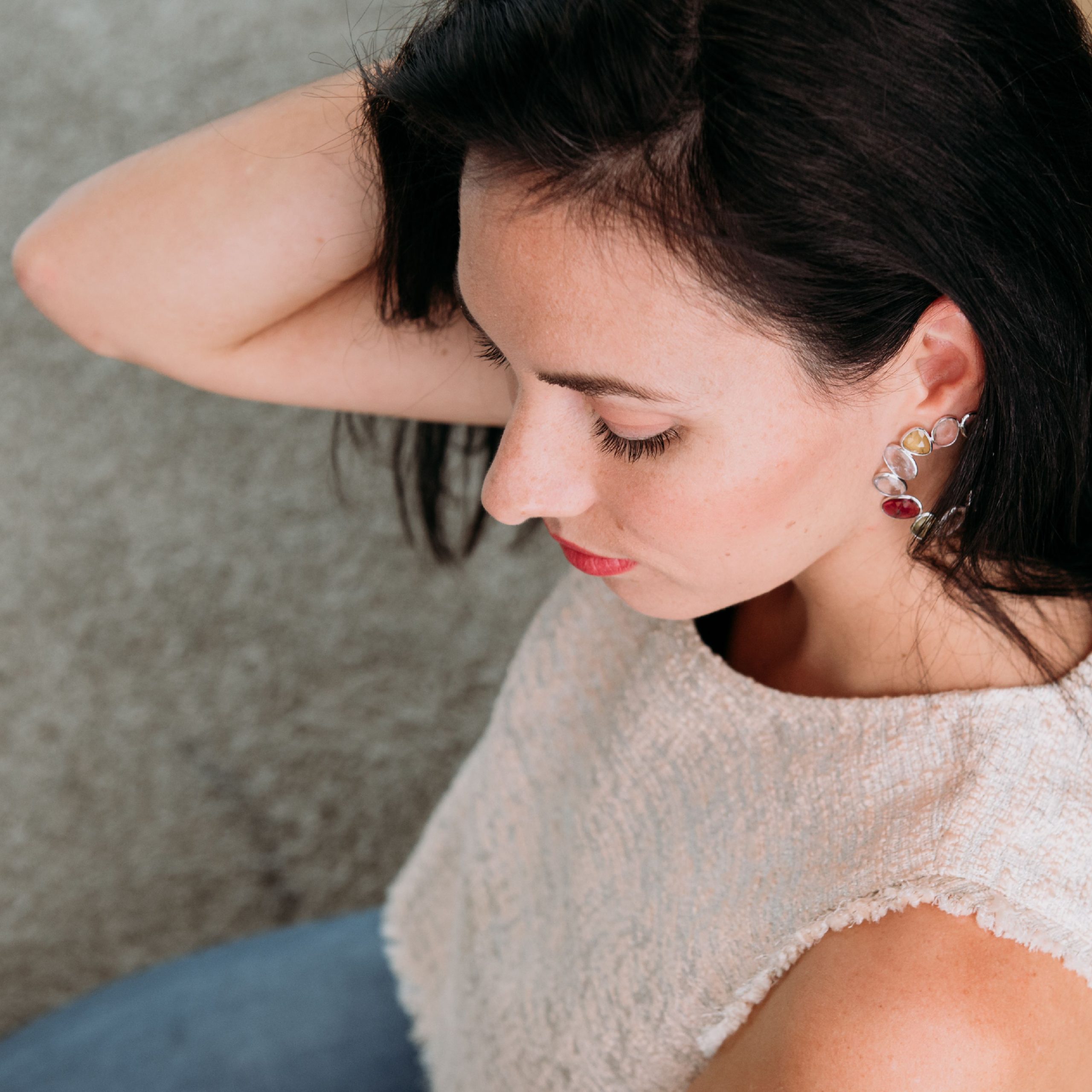 Turmalin Beryll Ohrkreise