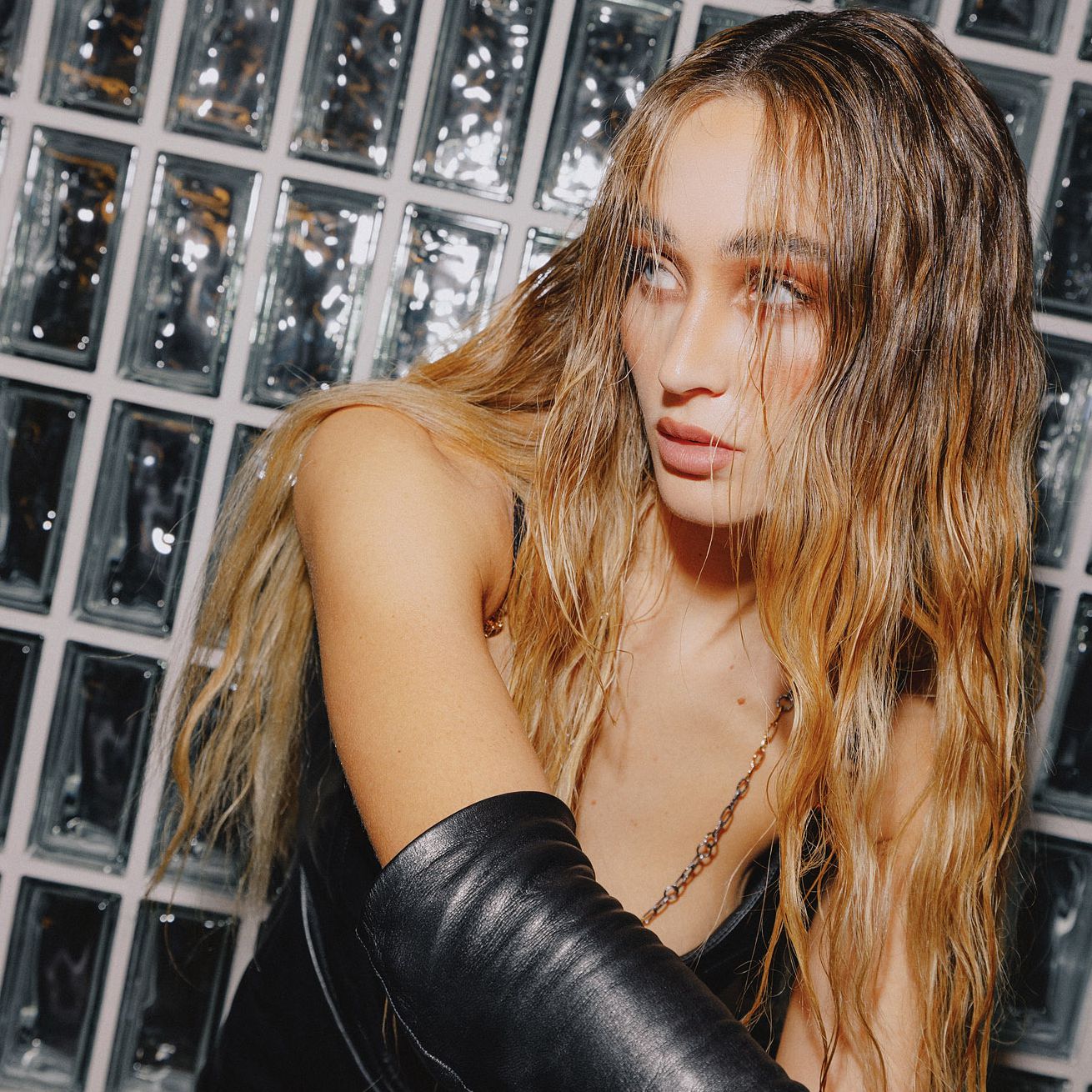 Kette Hammerschlag Tantal, Gold, Platin