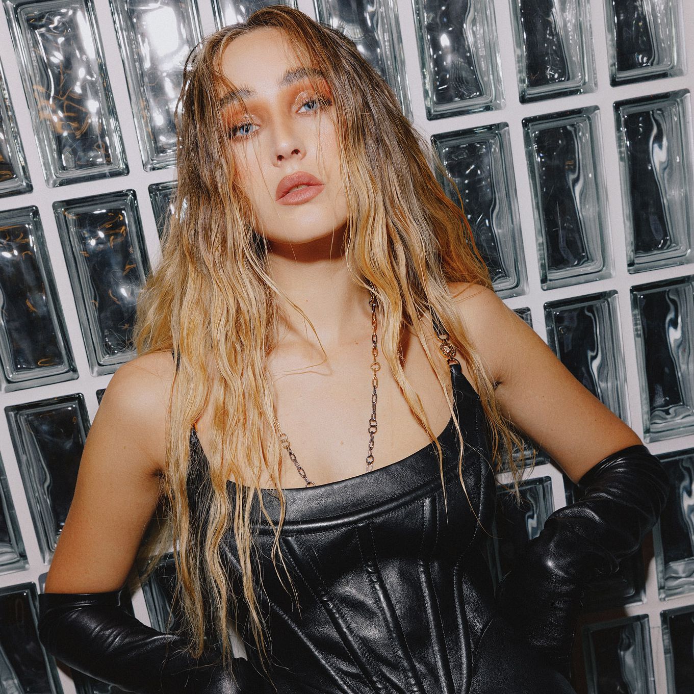 Kette Hammerschlag Tantal, Gold, Platin