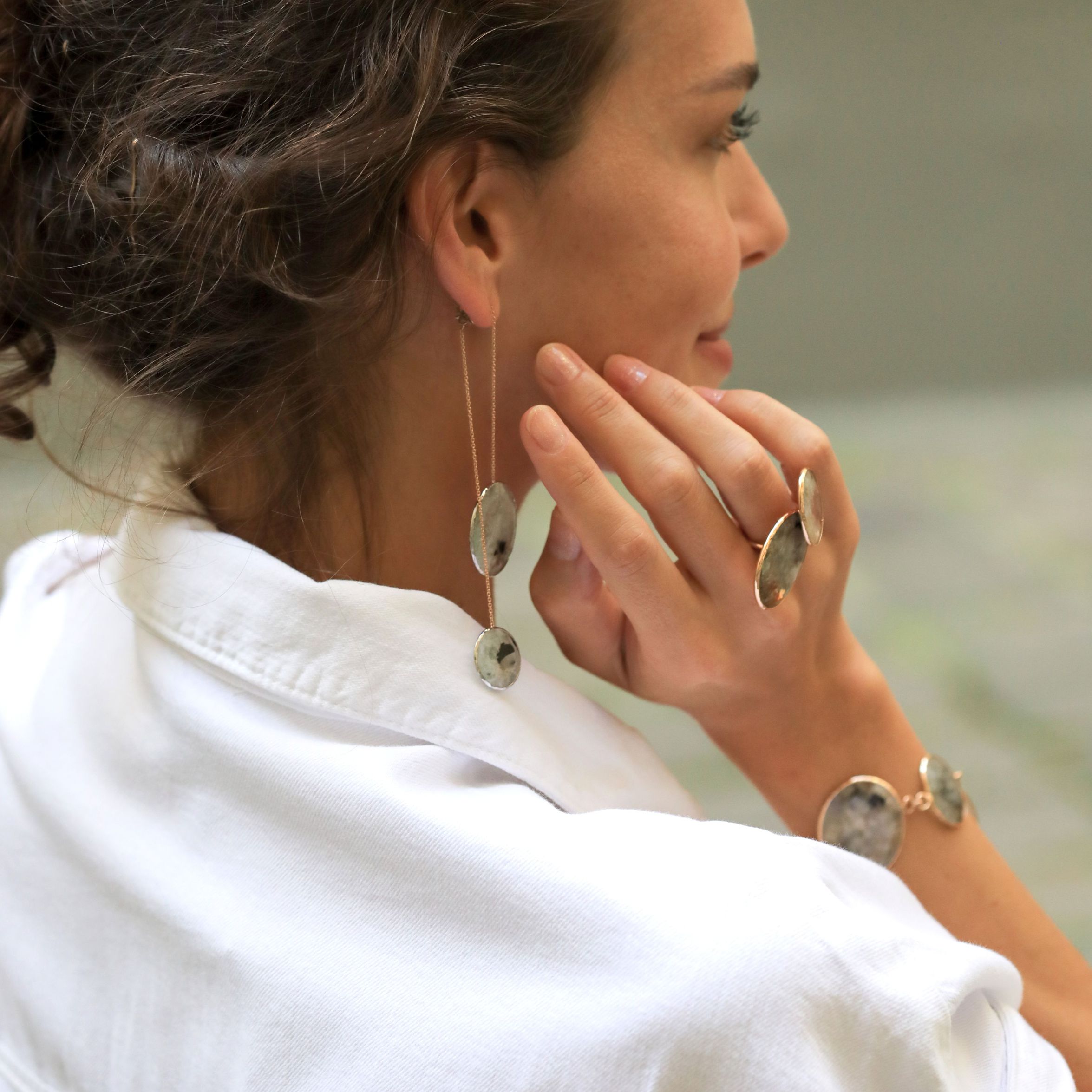 Bildberyll Ohrpendel