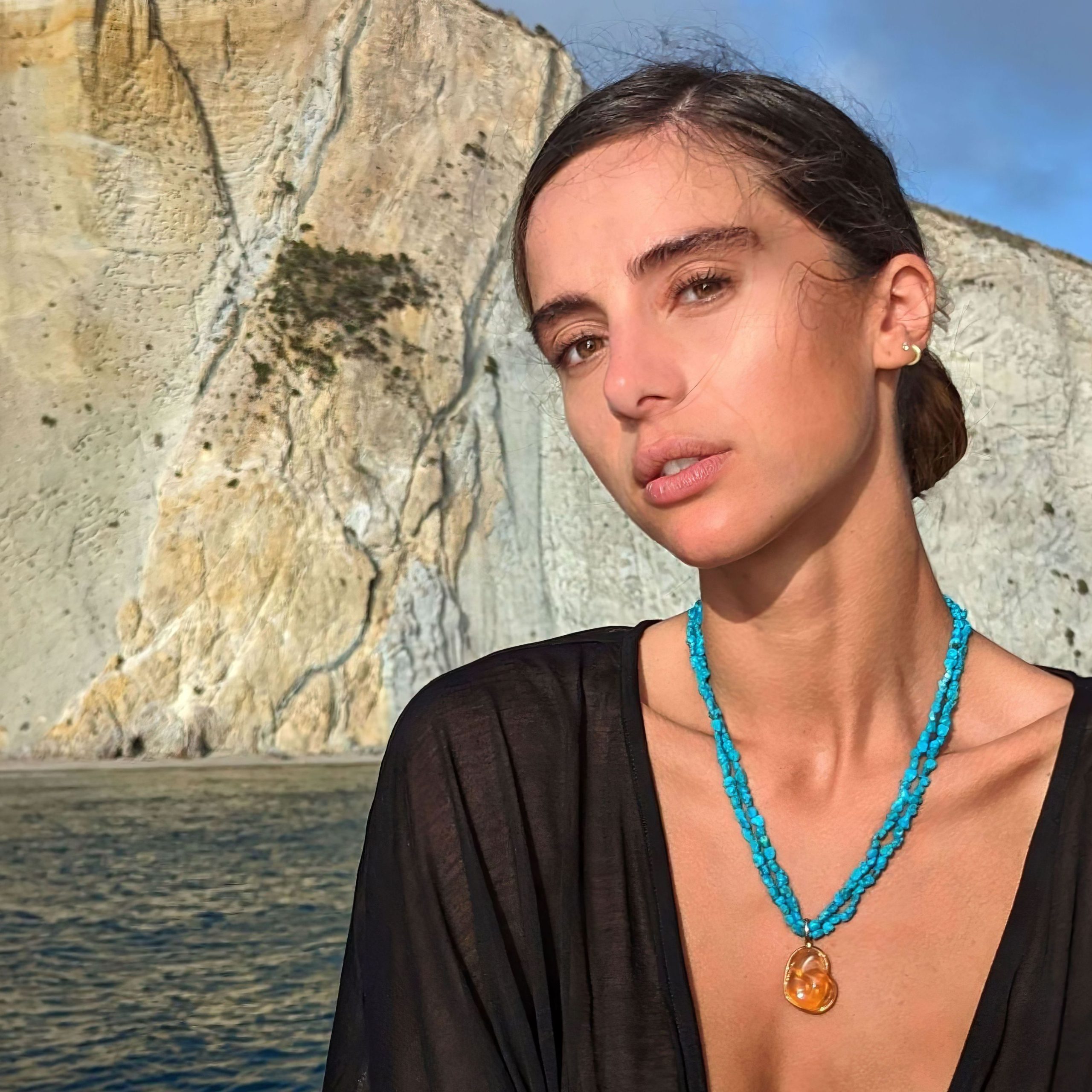 Feueropal Anhänger groß