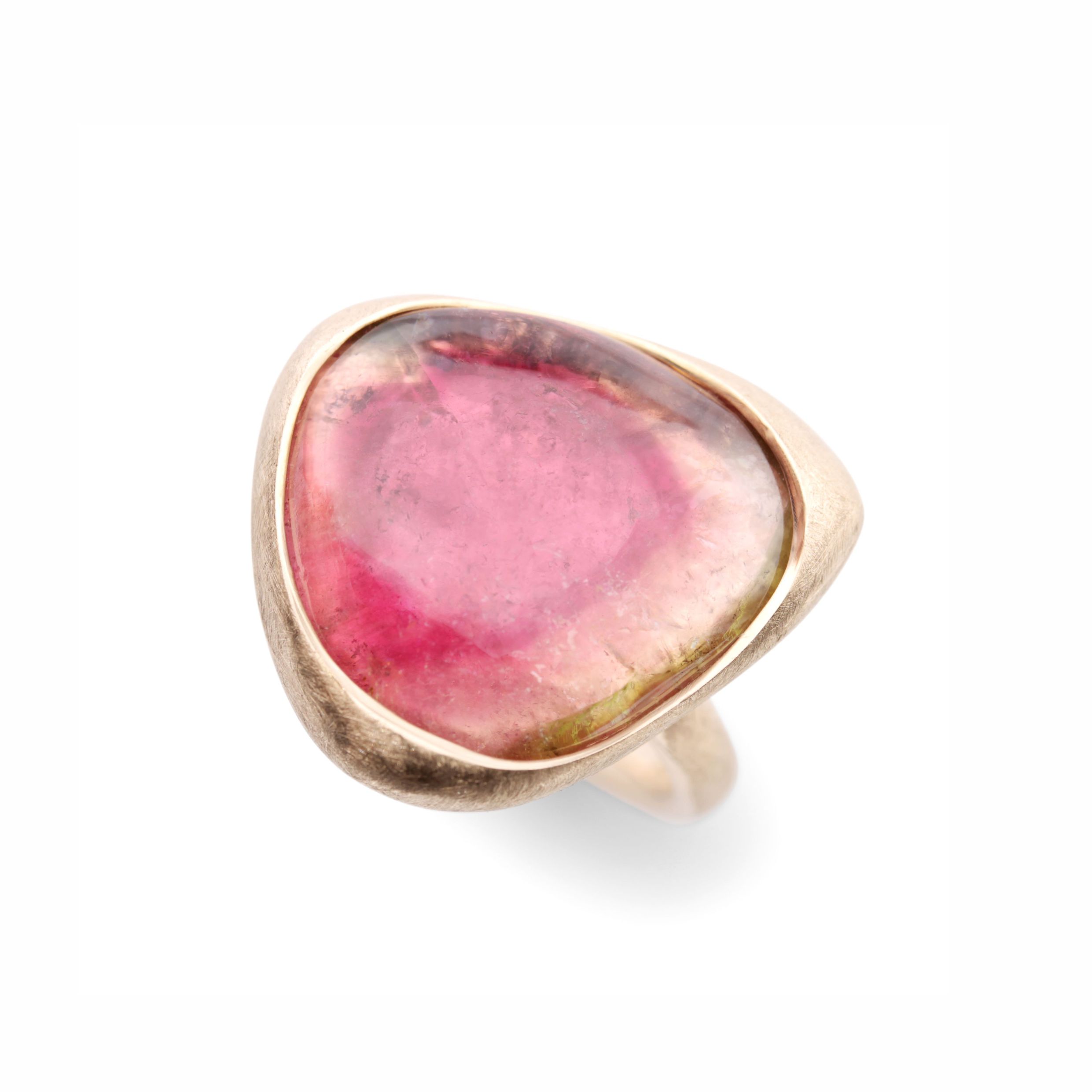 Melonen Turmalin Ring