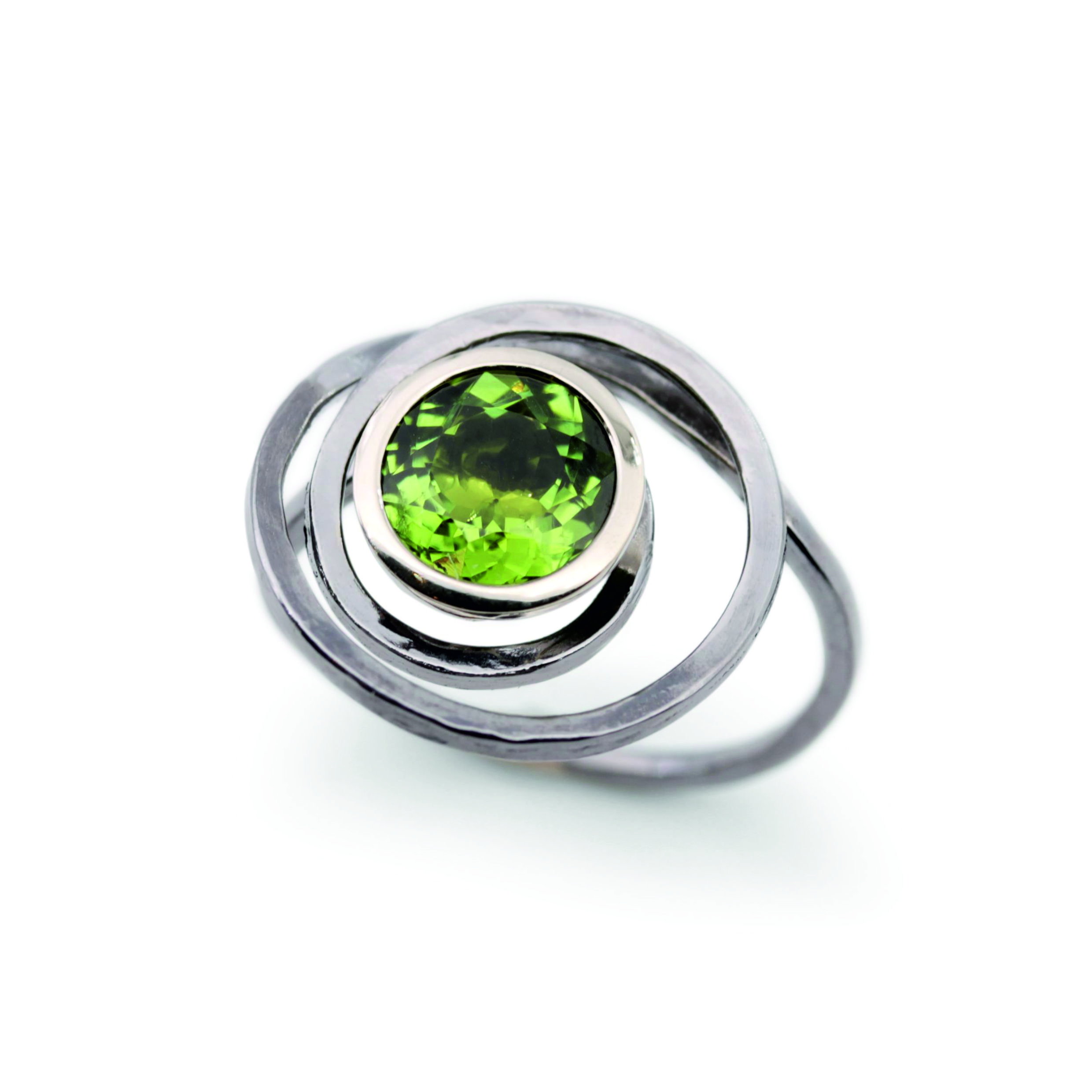 Curle Ring Turmalin grün