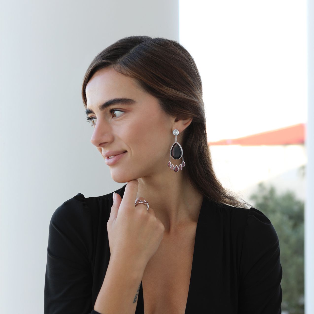 Turmalin Beryll Ohrringe