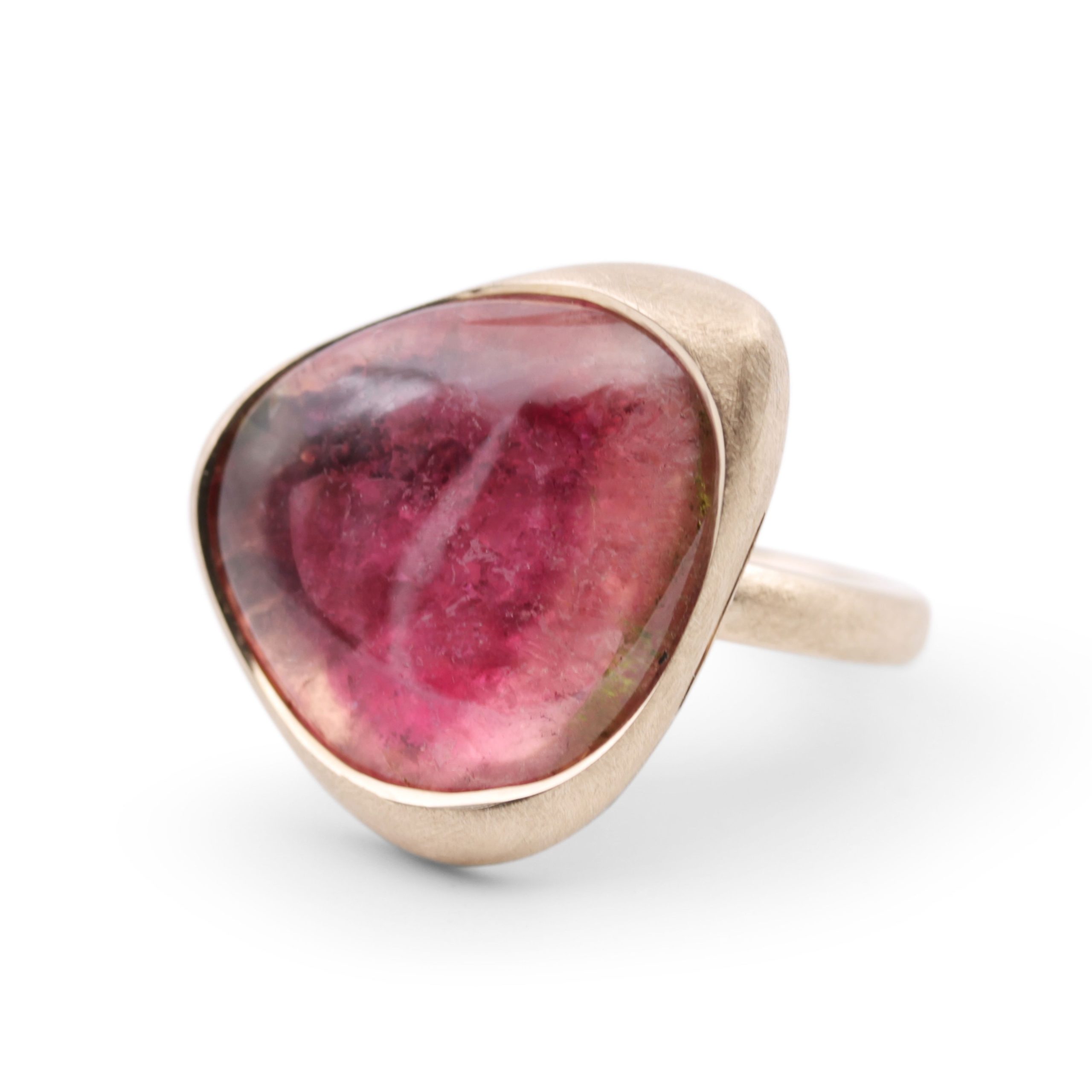 Melonen Turmalin Ring