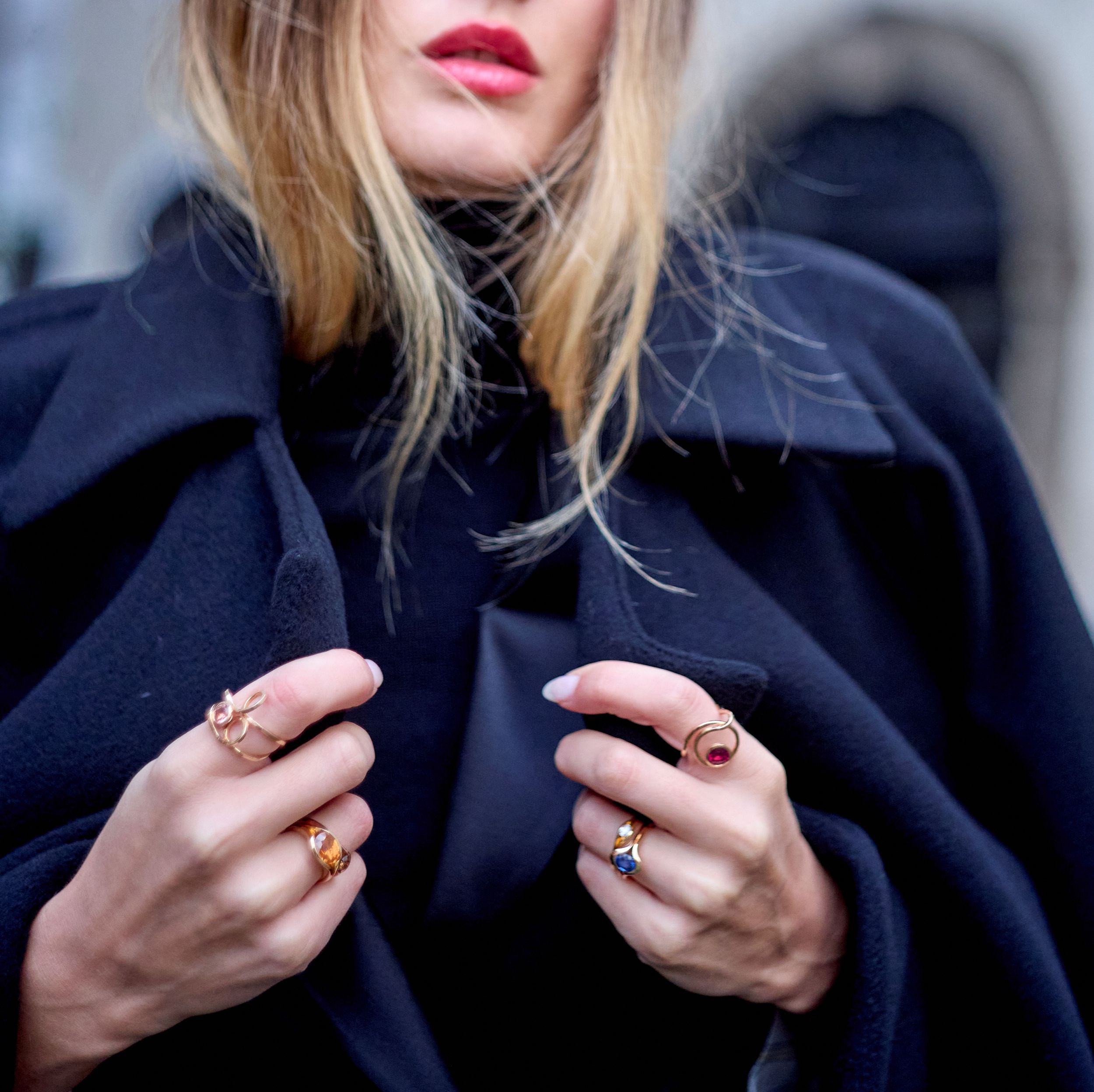 Curle Ring Almandin