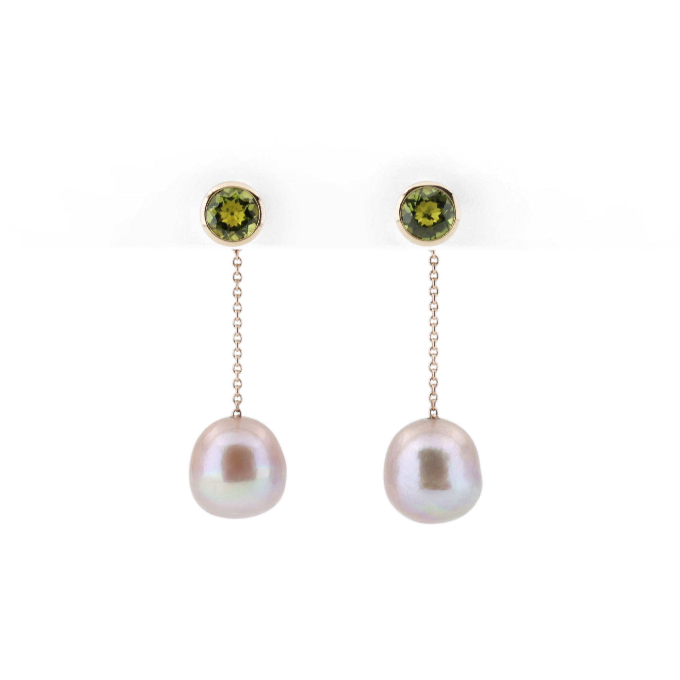 Peridot Ohrstecker Pur