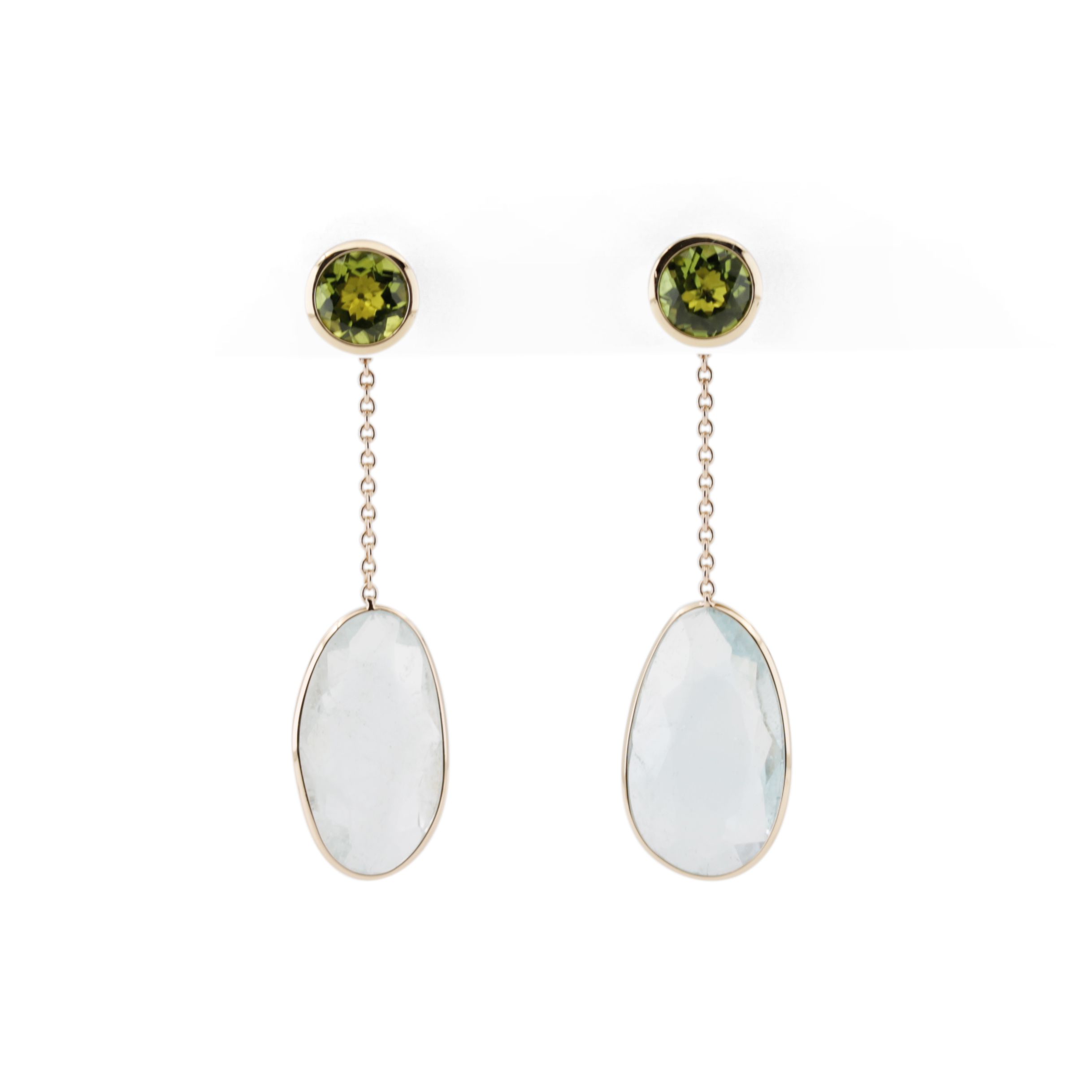 Peridot Ohrstecker Pur