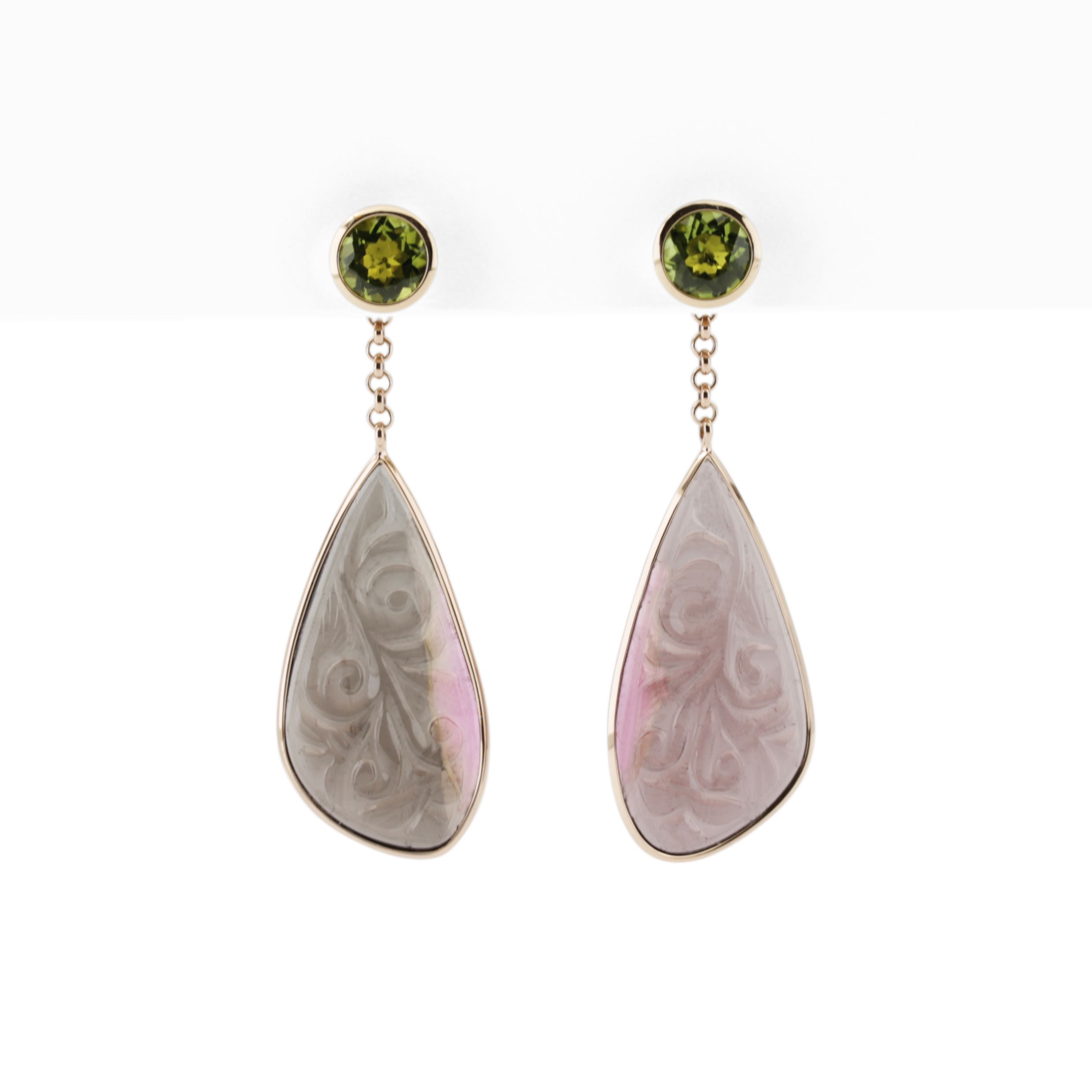Peridot Ohrstecker Pur