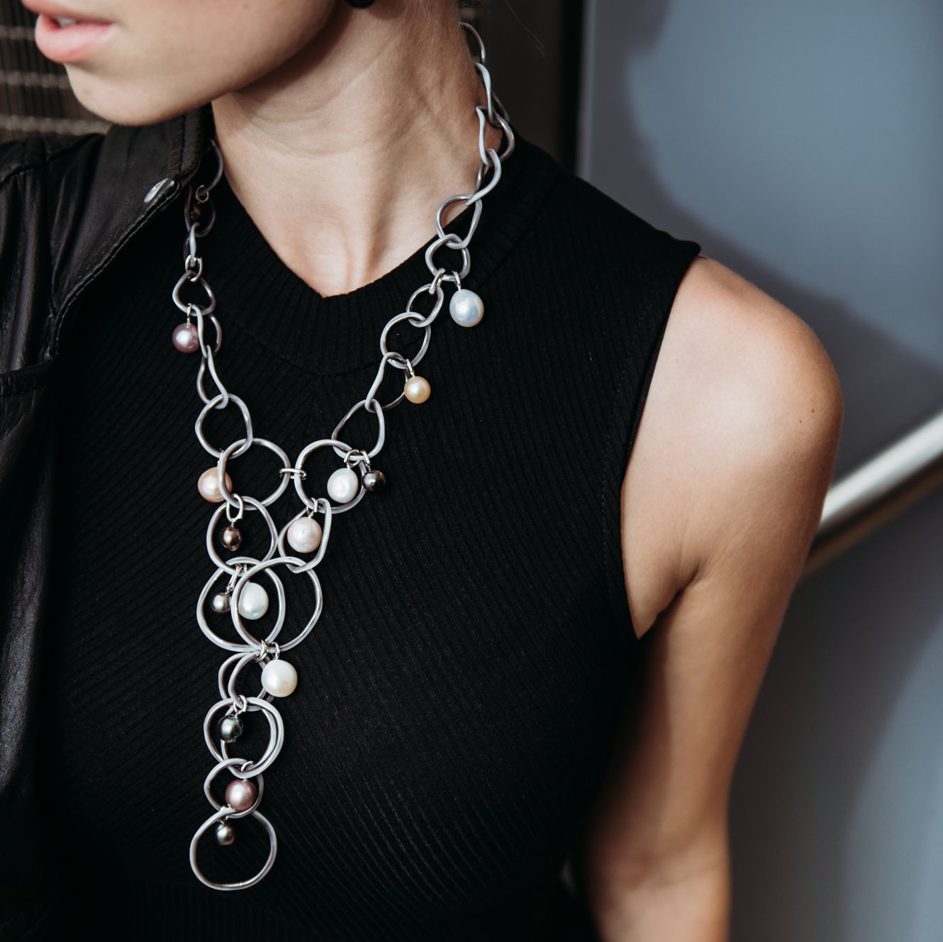 Small Tahitian pearl pendant