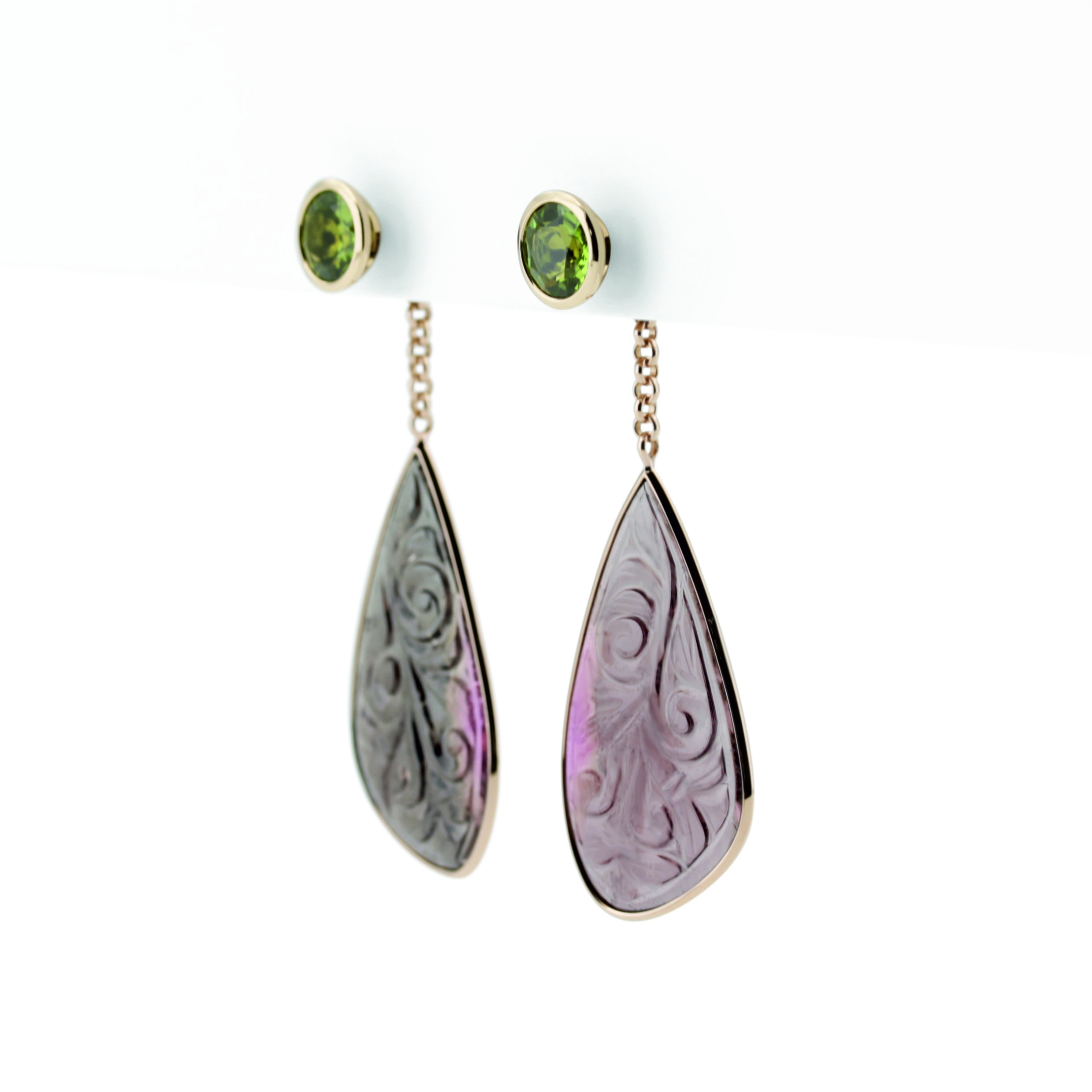 Peridot Ohrstecker Pur