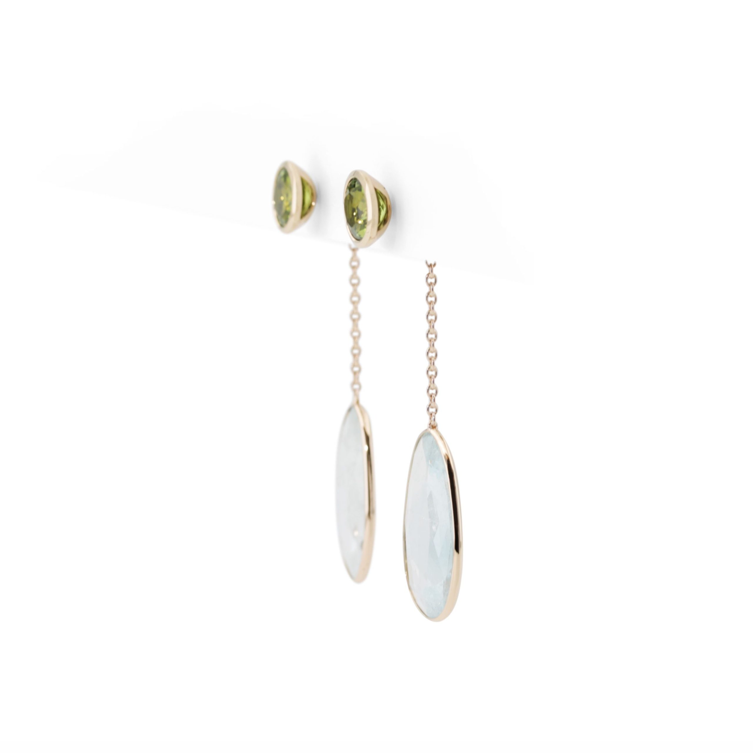 Peridot Ohrstecker Pur