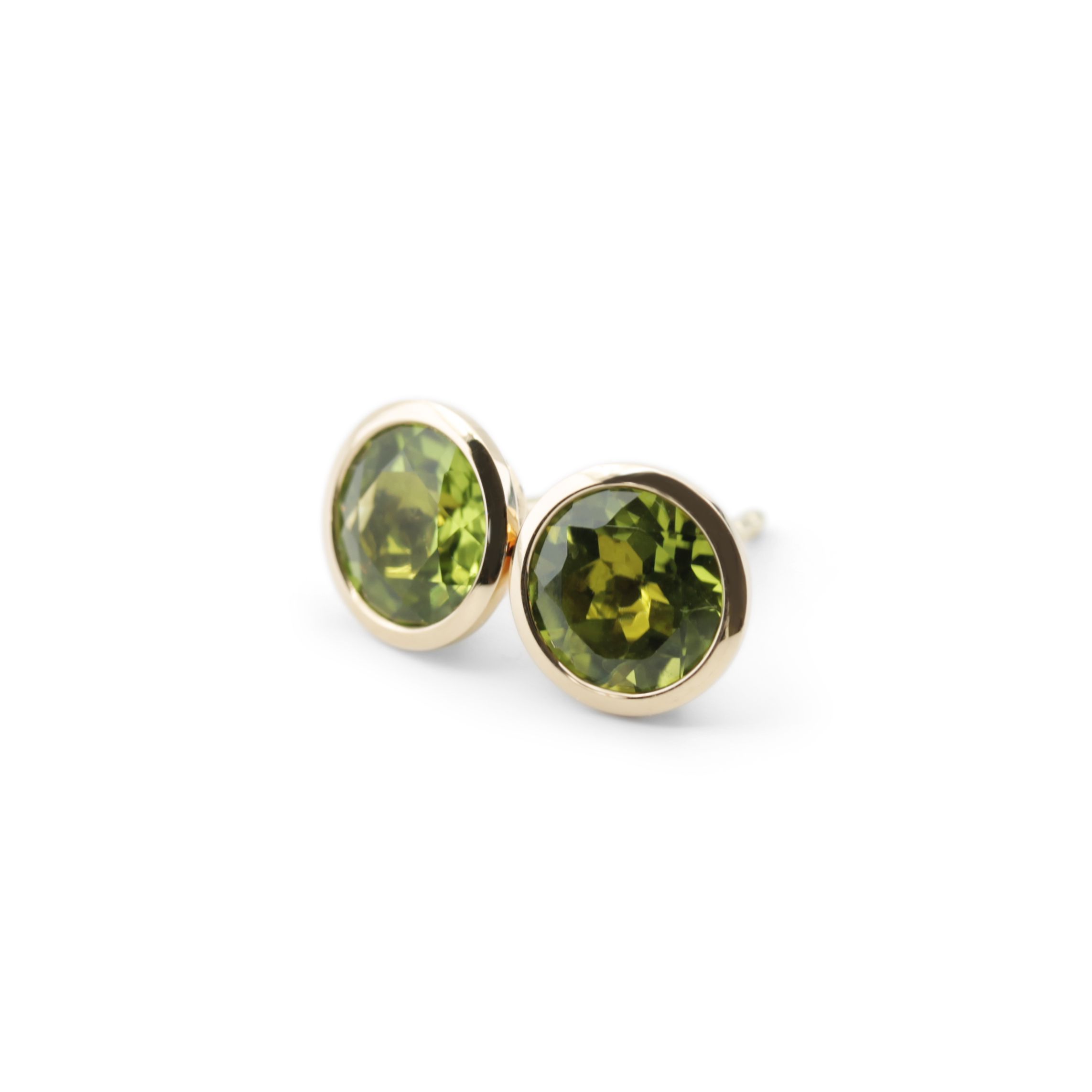 Peridot Ohrstecker Pur