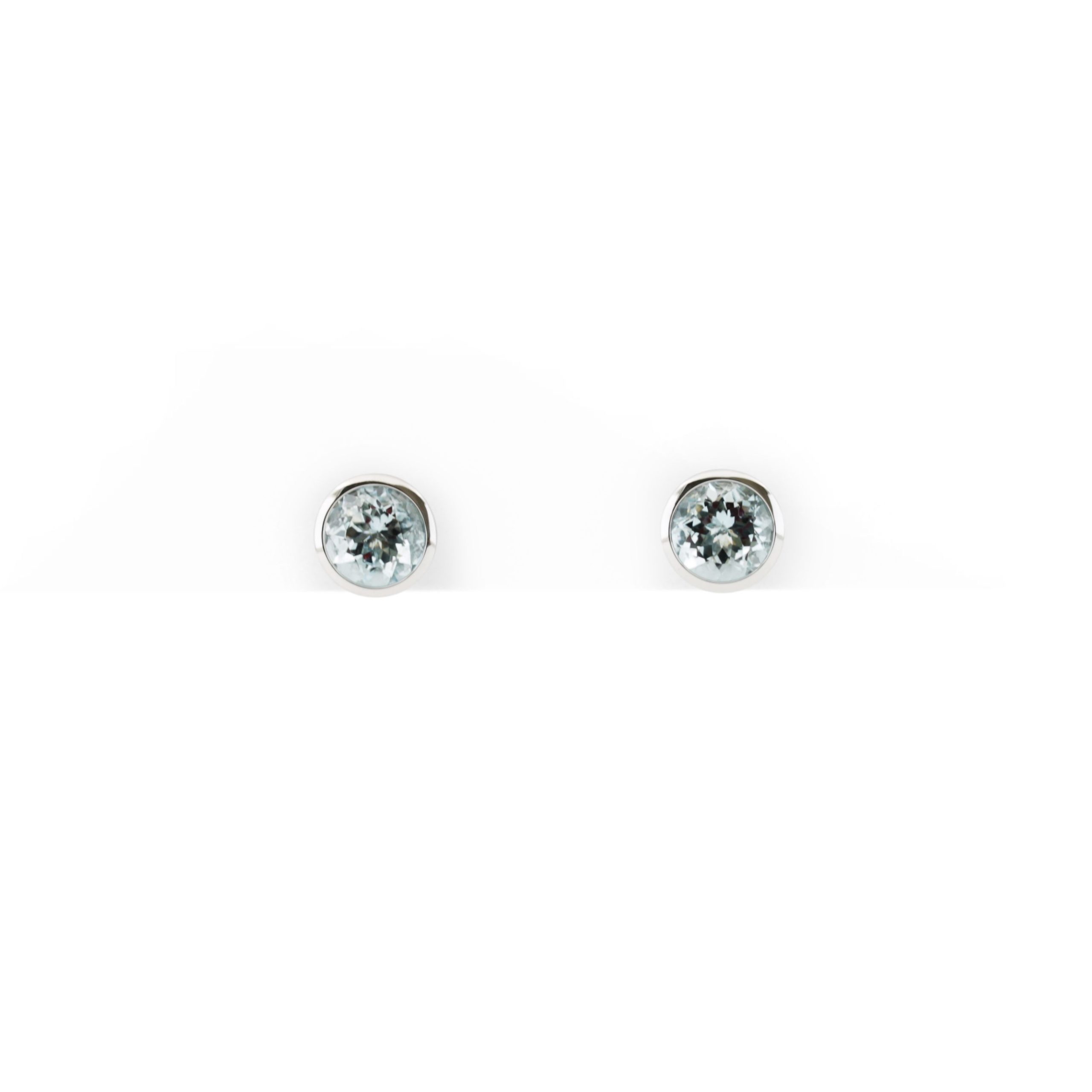 Aquamarin Ohrstecker Pur